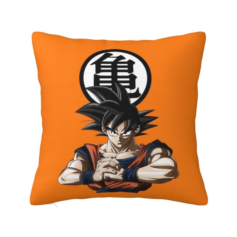 Custom Luxury Dragons Ball Goku Cushion Cover Velvet Anime Manga Pillow Case