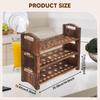 Wood Egg Holder Display Stand Easter Eggs Shelf Reusable Organizer, Storage Rack for Freezers