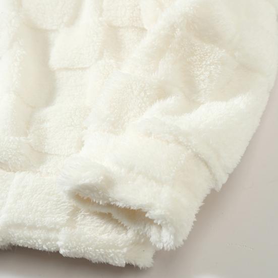 Осень Зима Мужское Худи Однотонное Клетчатое Свободное Повседневное С Капюшоном Толстовка Дышащая Плотная Теплая Плюшевая С Длинными Рукавами Пуловер Топ