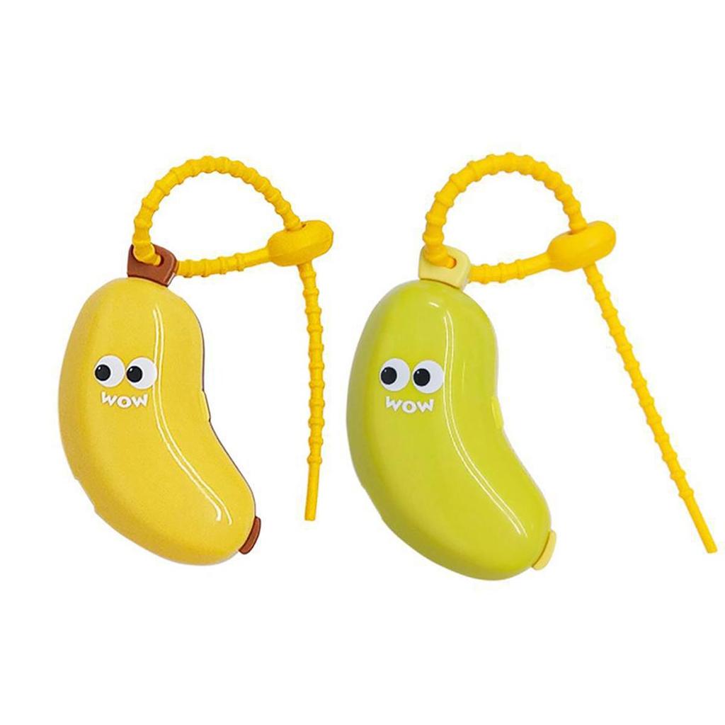 Plastic Toothbrush Head Protective Cover Portable Banana Shape Toothbrush Dust Cap Cover 2In1 Brush Protect Toothbrush Case Cap