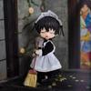 rakulifey Obitsu 11 Clothes Maid Dress with Hair OB11 Size Set for 11cm Obitsu Body Set, Outfit, Accessory, Black, Outfit, 3-Piece