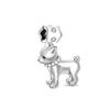 Европейский серебряный кулон с камерой Pave Football Dog Diy из бисера подходит оригинальный модный браслет-подвеска ожерелье брелок женские ювелирные изделия
