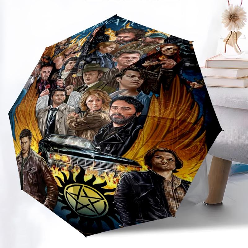 Supernatural Forces Unleashed Folding umbrella travel durable Gift light Sun umbrella