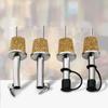 1/3PCS Metal Barware With Cover Bottle Stopper Wine Pourer Wooden Cork Oil Dispenser