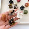 Hair Grab Clip Acetate Hair Clips Square Mini Hair Claw Retro   Daily