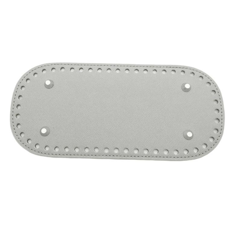 22*10 см Овальное дно для вязаной сумки Аксессуары для сумки из ПУ кожи Ручная работа Дно для сумки DIY Вязаное крючком дно сумки Однотонная деталь сумки