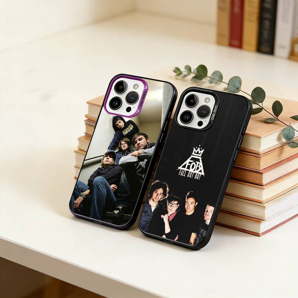 Чехол для телефона Boy-Fall Out Boy для iPhone 17,16,15,14,13,12,11 Plus,Pro Max,XS,Цветной Серебряный Покрытие Внутренняя Крышка