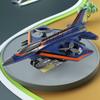 Образовательная игрушка-симулятор самолета, обучающая инерционная игрушка-истребитель, детская игрушка