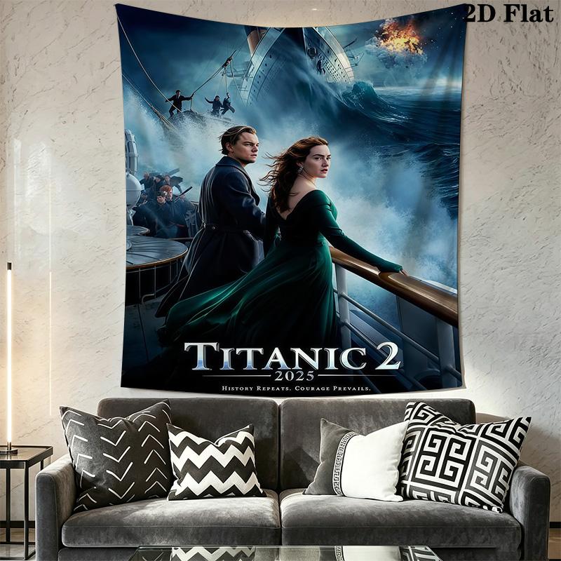 Titanic 2 New Journey Tapestry Wallmounted Background Cloth Work Of Art Homestay Soft Decoration Tapestry Background Cloth