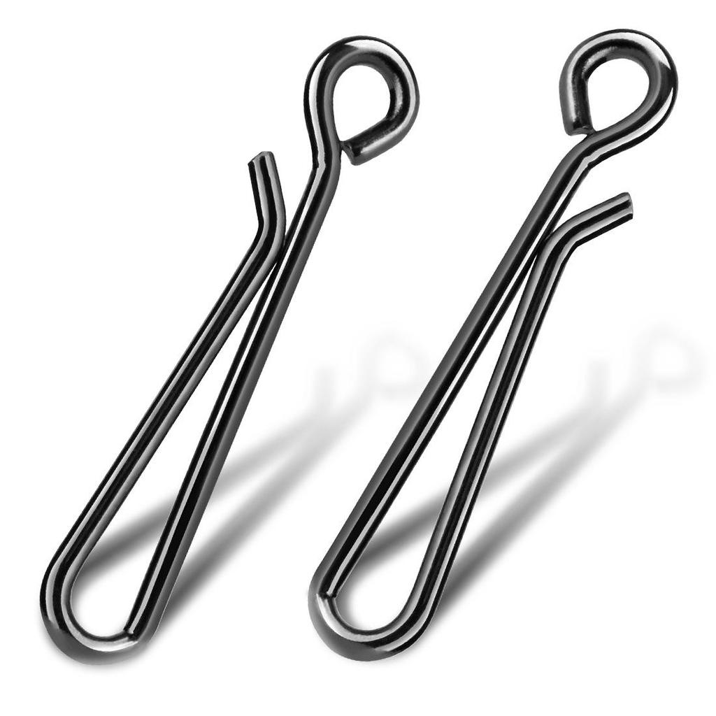 Быстросъемный коннектор из нержавеющей стали для рыболовной приманки с прочным крючком