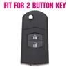 2 Button Silicone For Mazda Demio 2 3 5 6 M2 M3 M5 M6 CX-5 CX-7 CX-9 RX-8 MX5 MPV Car Remote Key Fob Shell Cover Case