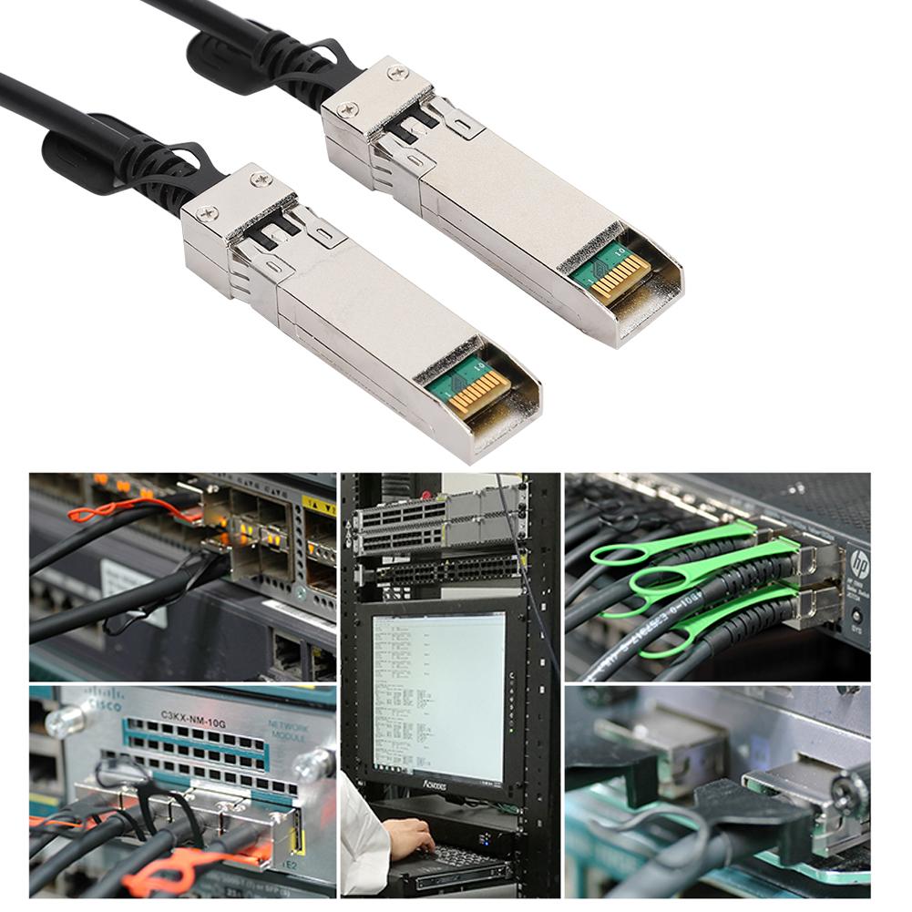 Кабель PVC SFP To SFP DAC 25 Гбит/с Черный Для Маршрутизаторов Межсетевых Экранов Сетевых Карт Трансиверов