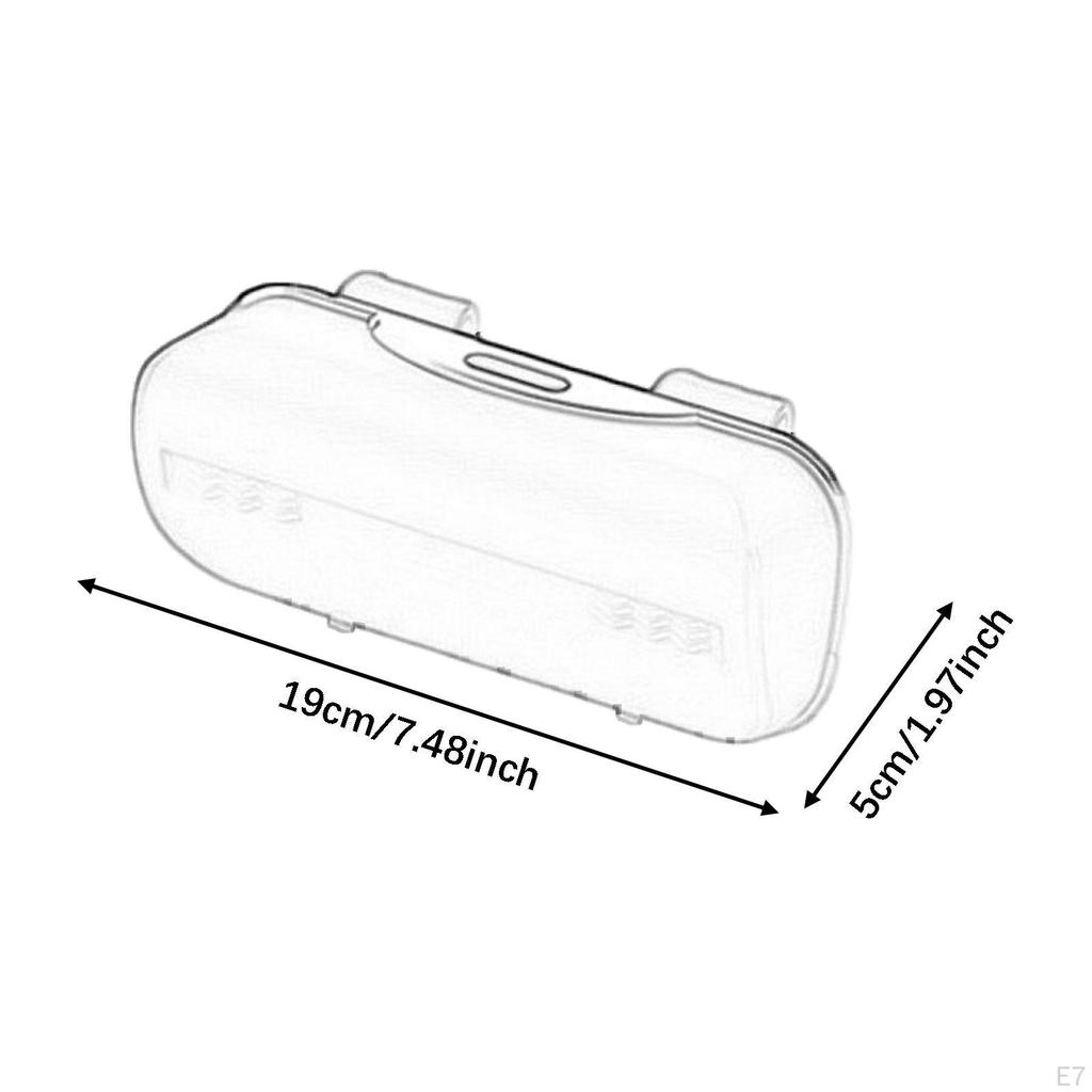 Etui na okulary przeciwsłoneczne do osłony przeciwsłonecznej samochodu, Twarde i Solidne, Pudełko na akcesoria do wnętrza samochodu, 19 cm X 5 cm