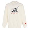 Adidas Баскетбольный FW25 Crew Год Кролика Лимитированный CNY Новый год Вязаный флис Свободный крой Пуловер Толстовка Мужская толстовка KT0625