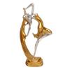 Статуэтка танцующей девушки Золотая Элегантная Балерина Ремесло Украшения для Гостиной Спальни Винного Шкафа