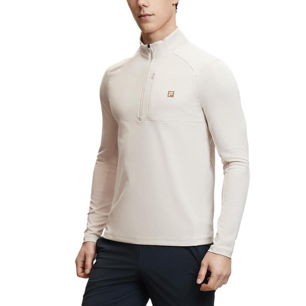 Fila EXPLORE Мужские футболки Серо-серебристый Воротник-стойка Умеренный Прямой крой A11M417201F-GY