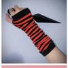 Hip Hop Gloves Long Fingerless Oversleeve Men and Women Knitted Soft Skin Friendly Gloves Stretch Winter Arm Warmer