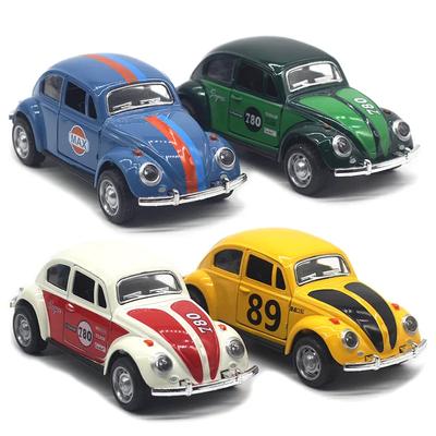 1/32 масштаб Beetle литой металлический сплав автомобиль классическая игрушечная модель с функцией инерционного движения транспортные средства для детских подарков