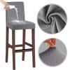 Elastic Stretch Bar Stool Seat Covers Short Back Chair Protectors Durable Slipcovers  Household