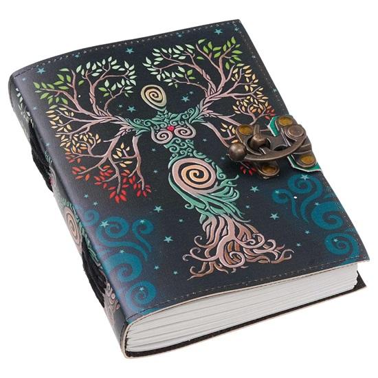 Ежедневник из натуральной кожи премиум-класса с замком-молнией, 200 белых страниц ручной работы