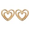 [R7456] - Позолоченные серьги «Клеопатра» - 12x10 мм (любовь всем сердцем)