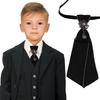 Stylish Boys School Tie No Tying Match Clothes Exquisite Washable Collar