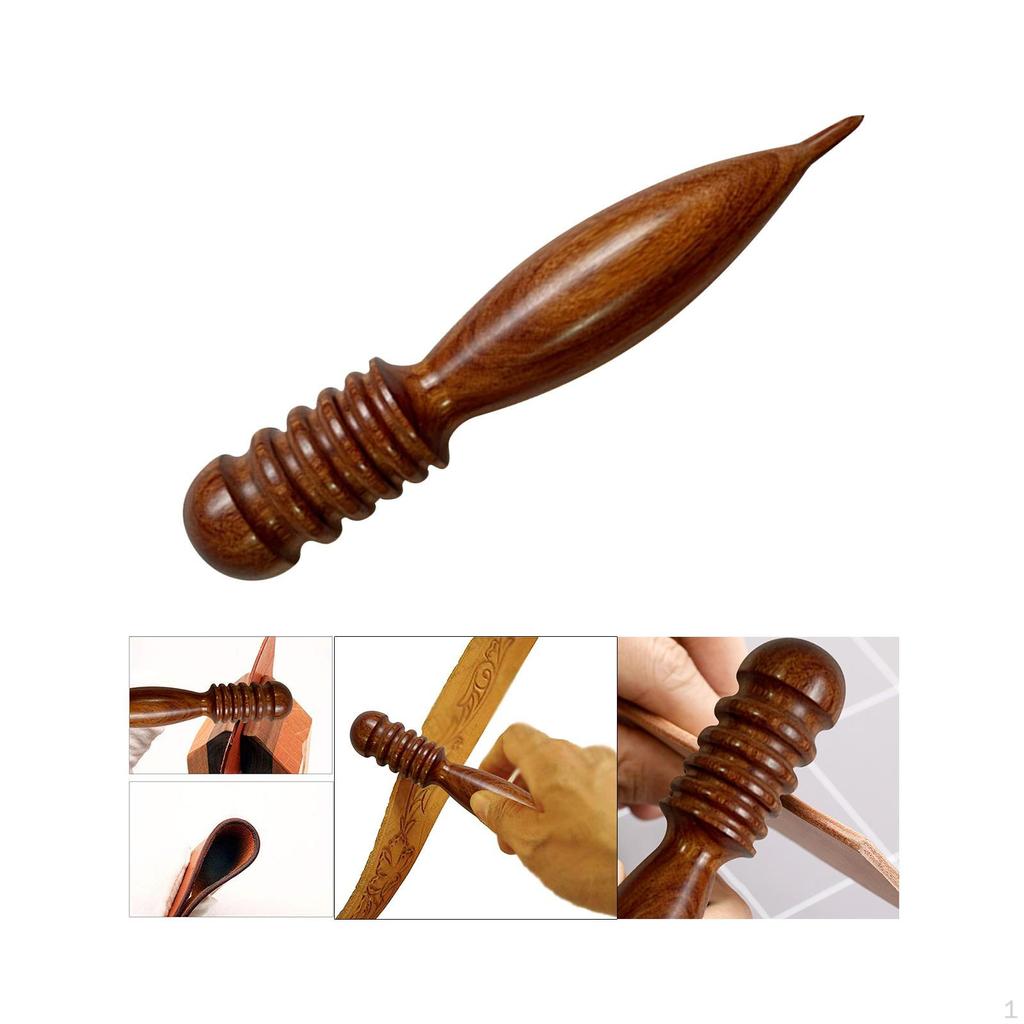 Ручной инструмент для полировки из дерева и кожи для художественных и ремесленных DIY-проектов