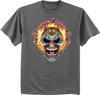 Футболка для высоких и полных bigmen tee злой убийца страшный клоун дизайн наклейки king size