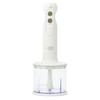 Hand Blender Blender Whisk Chopper Attachment Type Mix Chop Crush Whip From Preparation To Finishing with This One [Toffy] K-HBD1 K-HBD1 (Panna White)