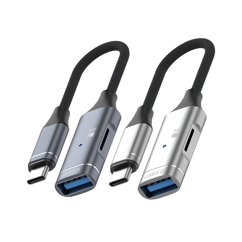 Адаптер USB Type-C OTG Коннекторы Слот для TF-карт Мгновенное подключение и воспроизведение Для мобильных телефонов Систем Windows Ноутбуков