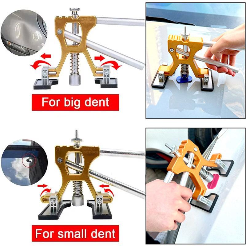 PWSAuto Body Dent Repair Kit Car Dent Puller With Golden Dent Puller For Auto Body Dent Removal Minor Dent And Deep Dent Removal