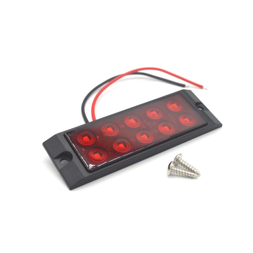 Модернизированный 10-светодиодный боковой габаритный фонарь для грузовика, габаритный фонарь, задний фонарь для прицепа, тягача, грузовика, предупреждающий стояночный фонарь 12 В-24 В