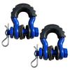 2pcs 28660lbs Break Strength D-Ring Anchor Shackle for Off-Road Jeep Vehicle Recovery 5/8" 18mm Pin Safe Recovery Towing Gear