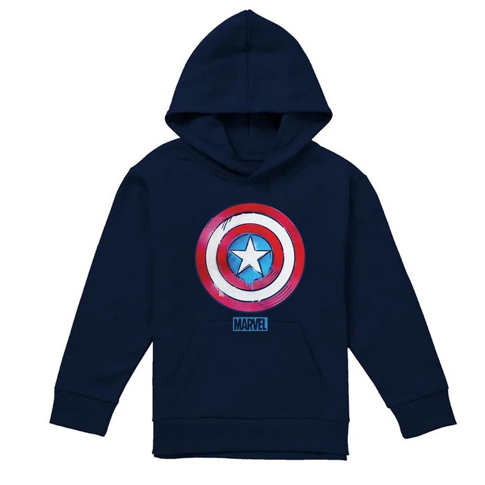 Captain America Childrens/Kids Drip Shield Pull Over Hoodie