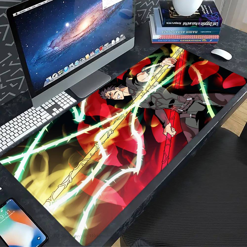 Lancer Аниме Игра F-fate Коврик для мыши Нескользящий Подходит для офисных компьютеров Ноутбуков Игровых столов для киберспорта XXL Клавиатура