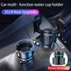 Car Two-in-one Water Cup Holder Plastic Foam Shelf , 360-degree Rotating Base Car Built-in Rack Drink Cup Holder Expander