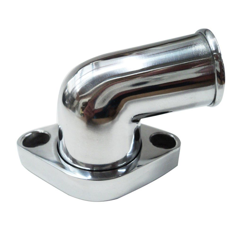 Car 15° Swivel Polished Water Neck Thermostat Housing For SBC CBC Chevy 396 454