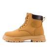 Autumn and Winter Martin Boots Women's Shoes Fashion British Style High-top Retro Tooling Locomotive Boots Thick-soled Big Yellow Boots Short Boots