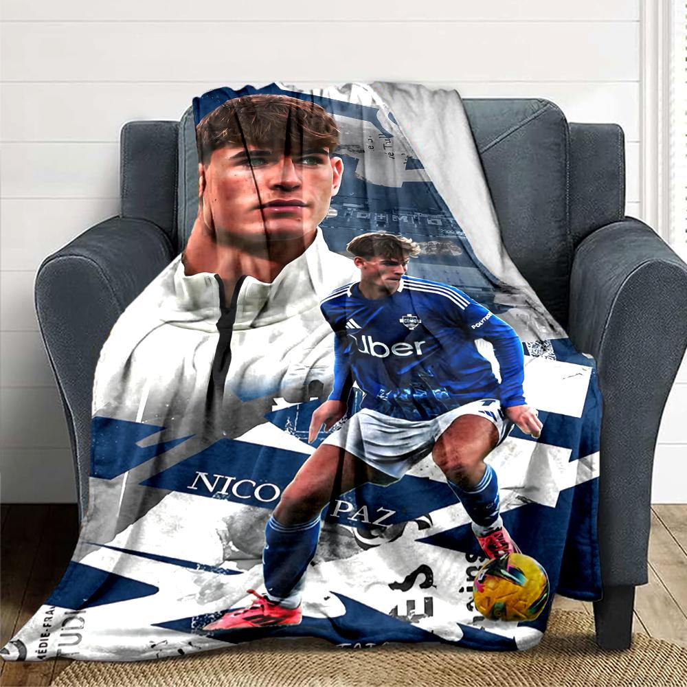 Winter Sports Blankets Flannel Printed Breathable Warm Throw Blanket for Home Office Bedspreads 0708a59