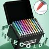 EF103 Dual Heads Professional Art Markers Pen 12/24/36/48/60/72 Colors Oily Alcoholic Marker Soft Head Round Rod