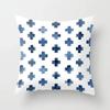 Watercolor Blue Cushion Cover Abstract Marble Geometric Pattern Sofa Pillowcase Bedroom Home Decor Car Office Decorative 45x45cm
