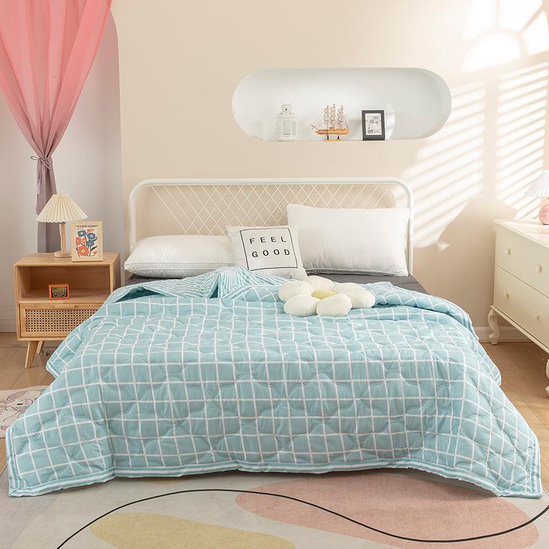 Промытое водой хлопковое одеяло с кондиционером, летнее прохладное одеяло, весеннее и осеннее одеяло, летнее профессиональное одеяло