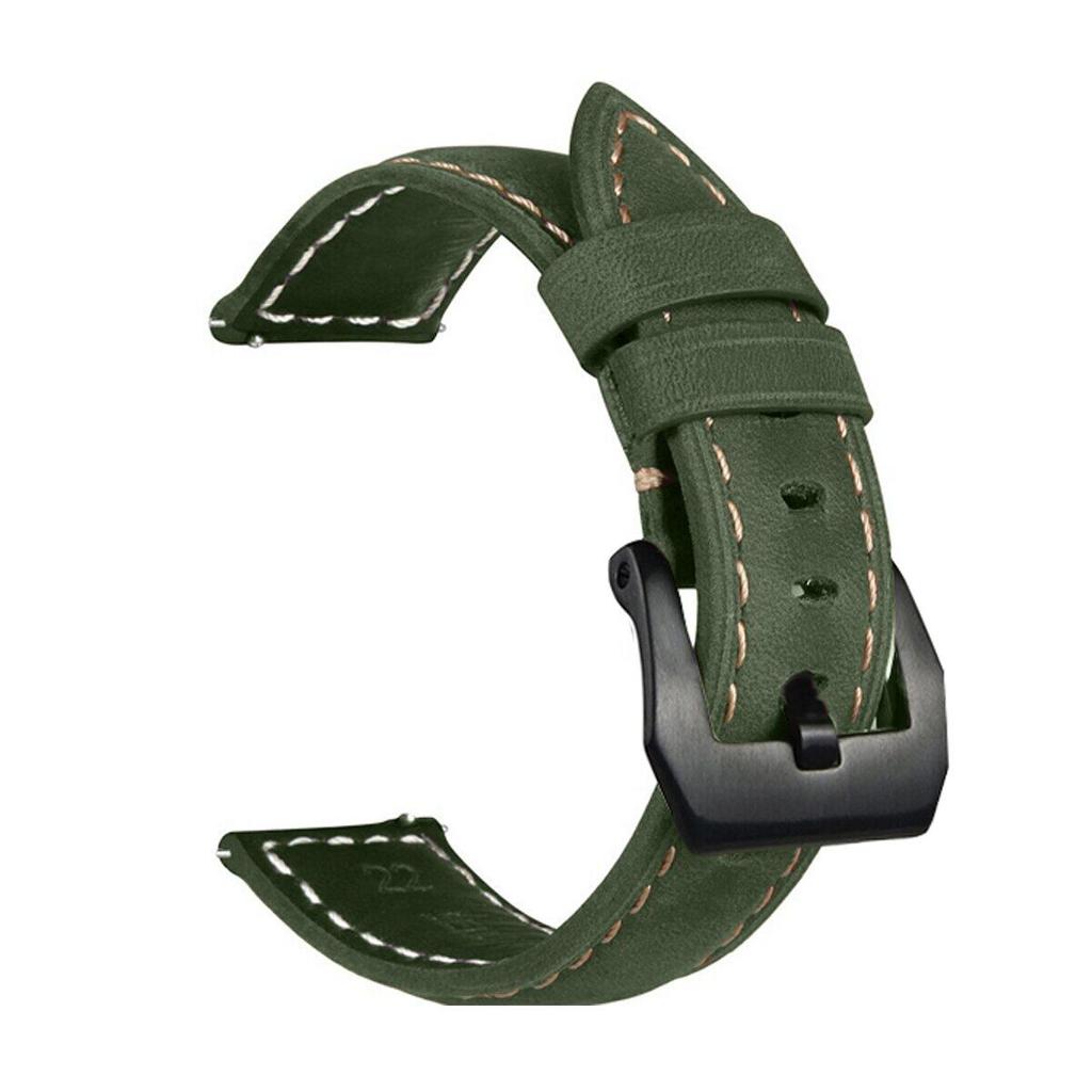 Ремешок из натуральной кожи Crazy Horse для Garmin Forerunner 245 645 158 Venu SQ 2 Plus Vivomove HR Style Luxe Vivoactive 3T 3 Музыкальный браслет-браслет