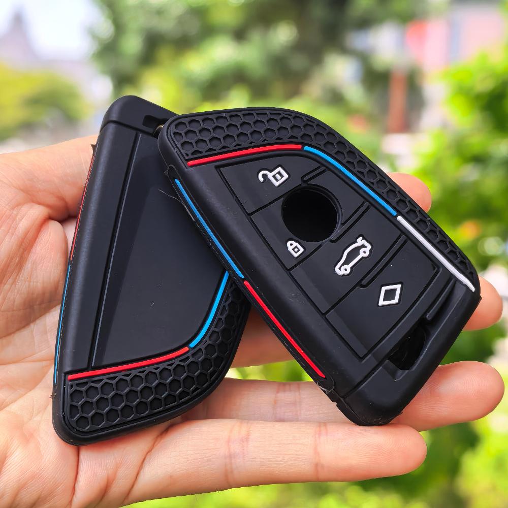 Для BMW F30 F31 F32 F34 F20 F21 F07 F10 Серии 1 3 5 7 X1 X3 G01 X4 G02 X5 F15 F16 M3 M4 Силиконовый Чехол-Защита для Ключа Автомобиля Оболочка Брелок
