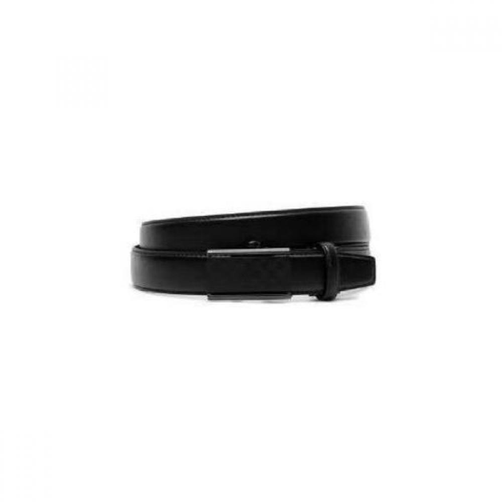 Daks Black Buckle Logo Pattern Leather Automatic Belt Dbbe3e711bk