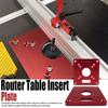 Aluminum Router Table Insert Plate Trimming Machine Flip Board for Woodworking Benches Router Table Plate for MAKITA RT0700C