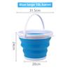 Портативное складное ведро для путешествий на открытом воздухе - пластиковое большое ведро для мытья автомобиля и рыбалки