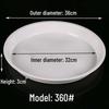 Thickened Round Plastic Flower Pot Water Tray - Large Draining Base for Succulents & Golden Pothos.