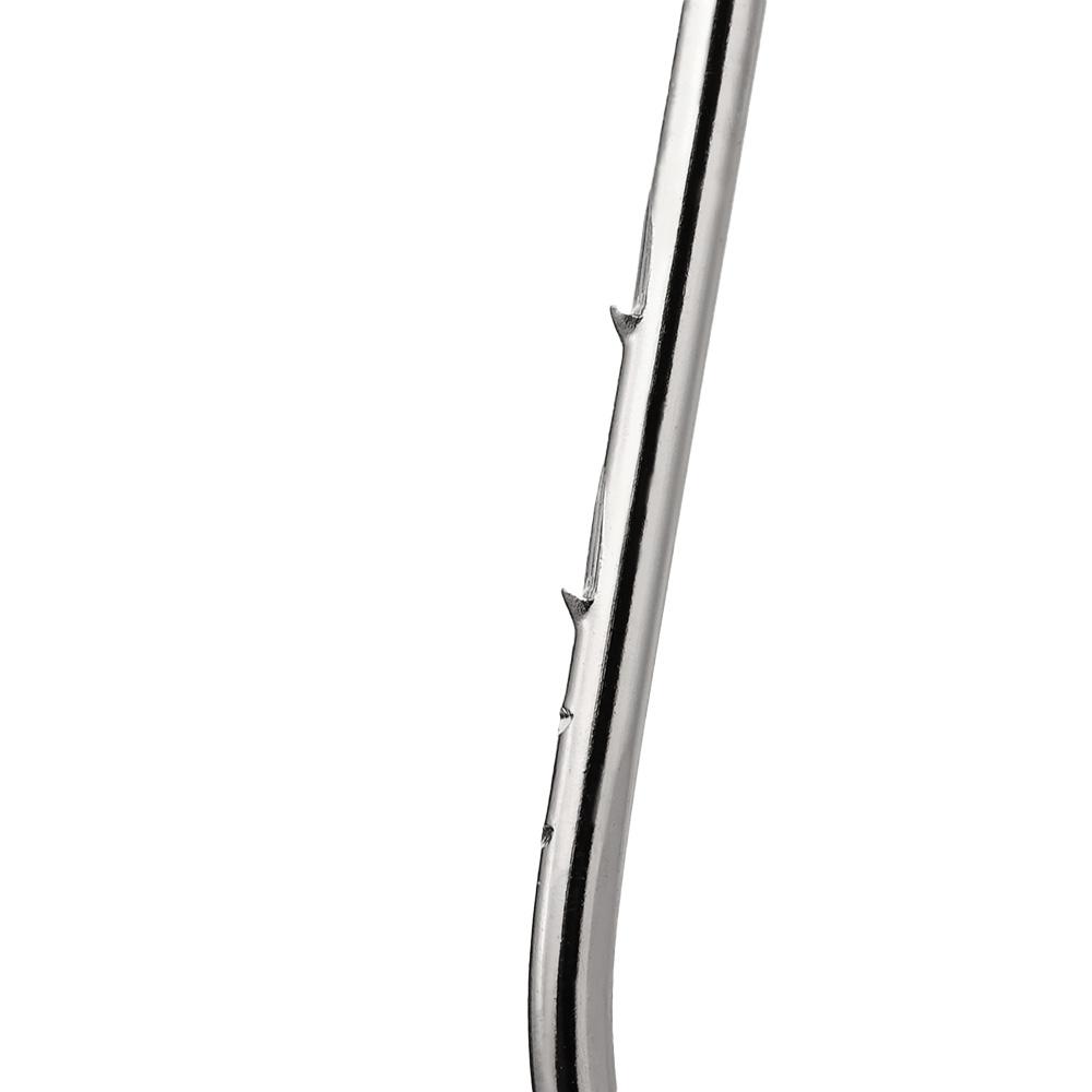 Аксессуары для рыболовных снастей с длинной ручкой, офсетный узкий крючок для наживки, крючки с длинным цевьем и двойной бородкой