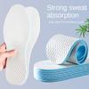 Size 35-46 Summer Latex Insoles for Deodorization Sweat Absorption Breathability Sports Insoles for Men Women, Super Soft and Customizable